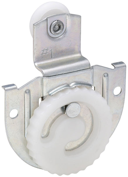 National Hardware  Zinc-Plated  Plastic/Steel  Sliding Door Hangers  2 pk