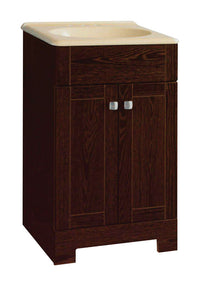 Continental Cabinets  Single  Dark  Java  Vanity Combo  18 in. W x 16 in. D x 32 in. H