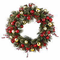 Dakota Pine Artificial Wreath, Decorated, 30-In.