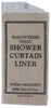 J & M Home Fashions 70 in.   H X 72 in.   W Bone Solid Shower Curtain Liner Vinyl