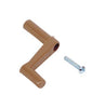 U.S. Hardware Window Crank 5/16" Splines 1-1/4",1-3/16" Plastic Brown Incl
