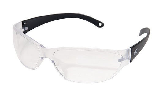 Edge Eyewear Savoia Safety Glasses Clear Lens Black Frame 1 pc