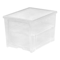 IRIS Easy Access 9 in. H X 9.75 in. W X 13.25 in. L Plastic Shoe Organizer (Pack of 2)