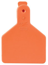 Calf Tag, Orange, 2-3/8 x 3-1/4-In., 25-Pk.