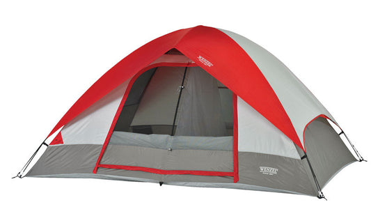 Wenzel  Gray/Red  Tent  60 in. H x 84 in. W x 120 in. L