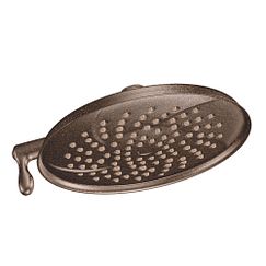 Oil rubbed bronze two-function 9" diameter spray head eco-performance showerhead