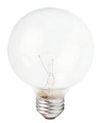 Phillips 168872 25 Watt E26 G25 Clear Warm White Incandescent Dimmable Light Bulb