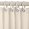 Zenna Home 72 in. H X 70 in. W Taupe Waffle Shower Curtain Liner Fabric