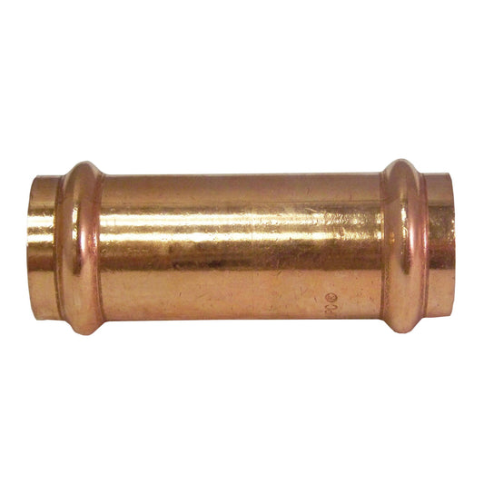 Nibco 1/2 in. CTS  T X 1/2 in. D CTS/Press  Copper Coupling without Stop