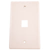 Monster Cable  Just Hook It Up  Almond  1 gang Keystone  Multi-Media Keystone Wall Plate  1 pk
