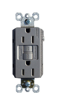 Pass & Seymour 15 amps 125 V Duplex Gray GFCI Outlet 5-15R