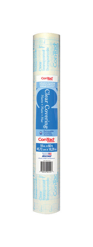 Con-Tact Clear Covering 60 ft. L X 18 in. W Clear Matte Shelf Liner