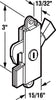 Prime-Line  Assorted  Aluminum  Patio Door Latch  1 pk