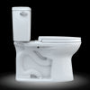 TOTO® Drake® Two-Piece Elongated 1.6 GPF Universal Height TORNADO FLUSH® Toilet with CEFIONTECT® and SoftClose® Seat, WASHLET®+ Ready, Cotton White - MS776124CSFG#01