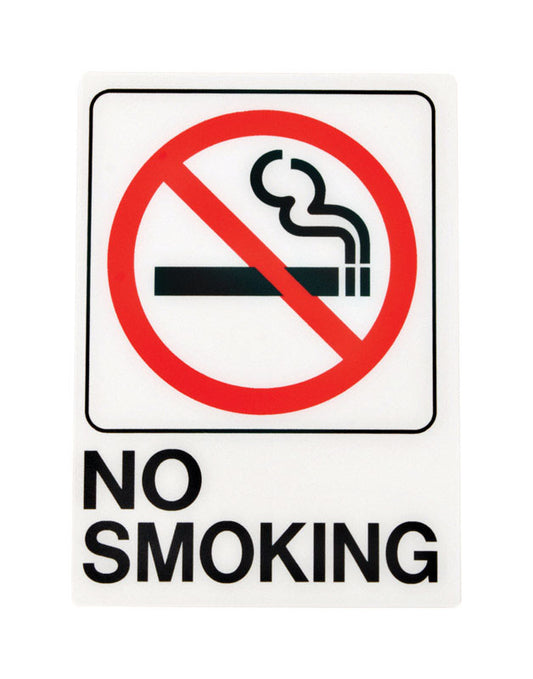 Hy-Ko English No Smoking Sign Plastic 7 in. H x 5 in. W (Pack of 5)