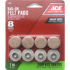 Shepherd Hardware Beige 1 in. Nail-On Felt Cushioned Glide 8 pk