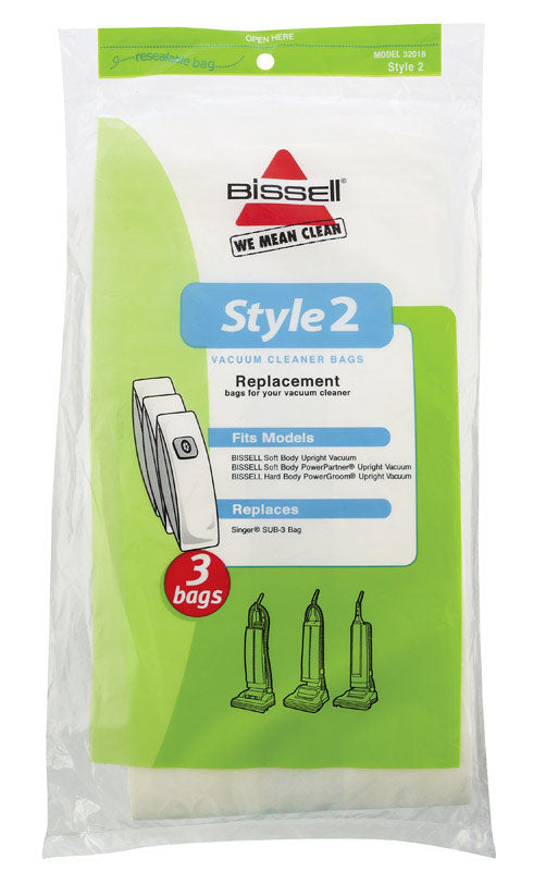 Bissell Vacuum Bag Style 2 For Use With Bissell Peggable Polybag