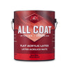 H&K Paints All-Coat Flat Basic White Acrylic Latex Paint Indoor/Outdoor 1 gal. (Pack of 4)
