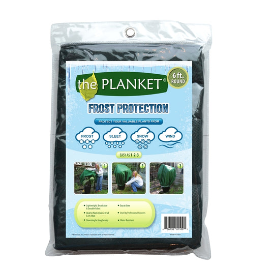 Planket Green Polypropylene/Synthetic Fabric Round Garden Cover 6 Dia. ft.