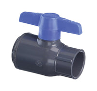 Spears  1-1/2 in. Slip   x 1-1/2 in. Dia. Slip  PVC  Utility Ball Valve