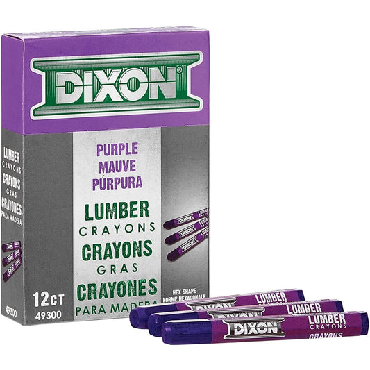 Dixon Ticonderoga 49300 Purple Lumber Crayon (Pack of 12)