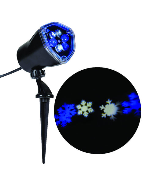 Gemmy Blue/White Snowflake Lightshow Projection Spotlight (Pack of 8)