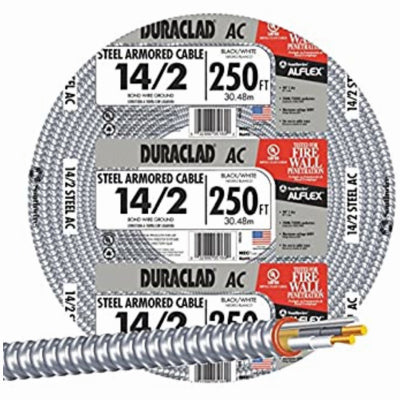 ACT Armored Cable, 14/2, 250-Ft.