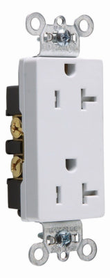 Decorator Outlet, Heavy-Duty, White, 20-Amp