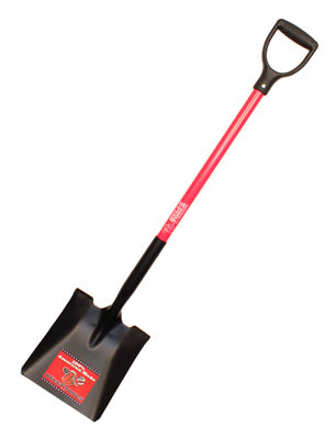 Square-Point Shovel, Fiberglass D-Grip Handle