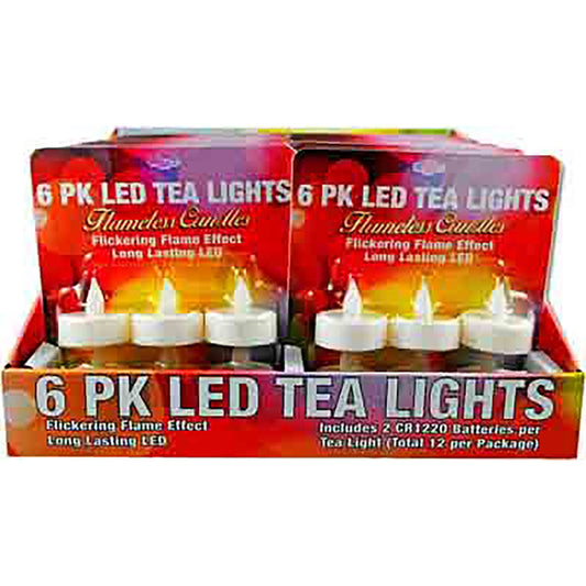 Magic Seasons 702261 Led Tealight Flameless Candles 6 Count (Pack of 12)