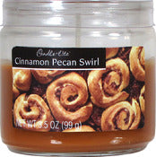 Candle lite 1879549 10 Oz Cinnamon Pecan Scented Jar Candle (Pack of 4)