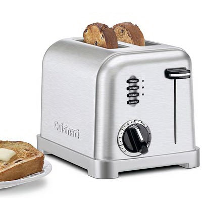 Cuisinart Stainless Steel Silver 2 slot Toaster 7.13 in. H X 7.13 in. W X 10.75 in. D