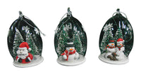 Home Plus LED Ornament Assortment Christmas Decoration Assorted Glass 1 pk (Pack of 12)
