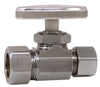 PlumbCraft 5/8 in. Compression in. Chrome Plated Straight Valve