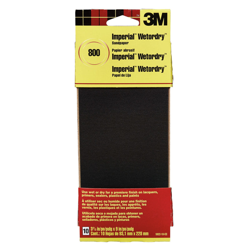 3M Imperial in. L X 2-2/3 in. W 800 Grit Silicon Carbide Sanding She  Max Warehouse