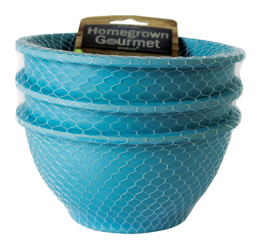Architec  Homegrown Gourmet  1 cups Blue  Polypropylene  Round  Bowl  3 pk