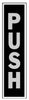 Hy-Ko English Push Sign Aluminum 8 in. H x 2 in. W (Pack of 10)