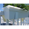 Mide Products  White  Aluminum  4-1/2 in. H Slip-on to Fence/Railing  Plant Hanger  2 pk
