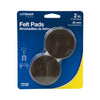 Softtouch Felt Self Adhesive Protective Pad Brown Round 2 in. W 6 pk