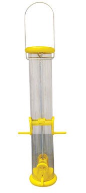 Droll Yankees Ring Pull Nyjer Bird Seed Feeder 2.5 In. Dia 4 Ports Yellow