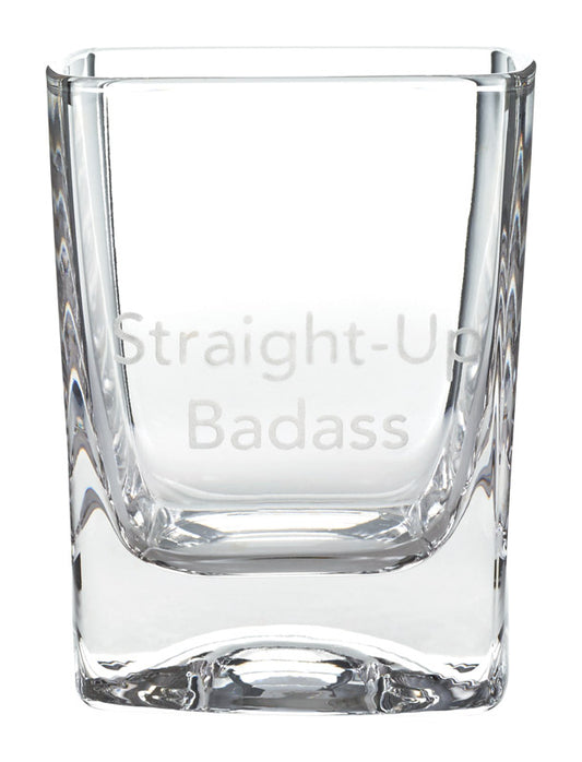 Hallmark Straight-Up Badass Drinking Glass Glass 1 pk (Pack of 2)