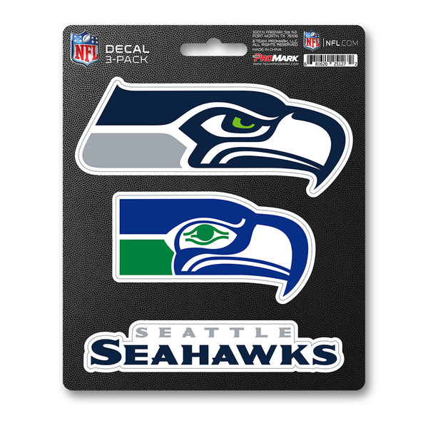 NFL - Seattle Seahawks 3 Piece Decal Sticker Set