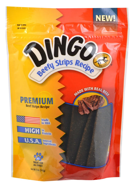 Dingo DN-99114PDQ 5 Oz. Beefy Strips For Dogs                                                                                                         