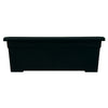 HC Companies Romana 9.75 in. H X 28 in. W Plastic Classic Planter Black