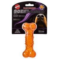 Spot Play Strong Scent-Sations Orange Bone TPR Pet Toy 5 in. 1 pk