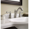 Moen Brushed Nickel Two-Handle Bathroom Sink Faucet 8 - 16 in.