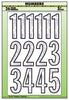 Hy-Ko 3 in. Silver Vinyl Number Set 0-9 Self-Adhesive 1 pk (Pack of 5)