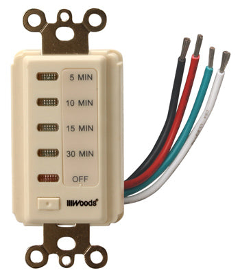 Temporizador digital de cuenta regresiva de 30 minutos para empotrar en la pared, color almendra