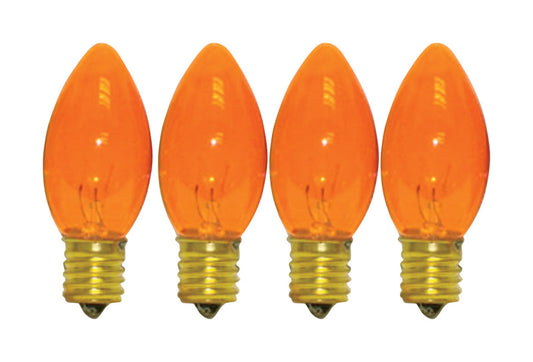 Celebrations  Incandescent  Orange  25 count Replacement Christmas Light Bulbs