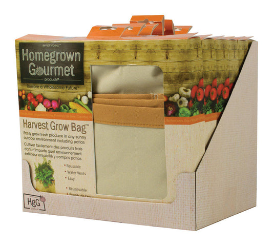 Architec Homegrown Gourmet 24 in. W X 24 in. L Tan Cotton Harvest Grow Bag-Root Vegetables